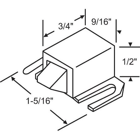 Strybuc Shower Door Latch 22-54